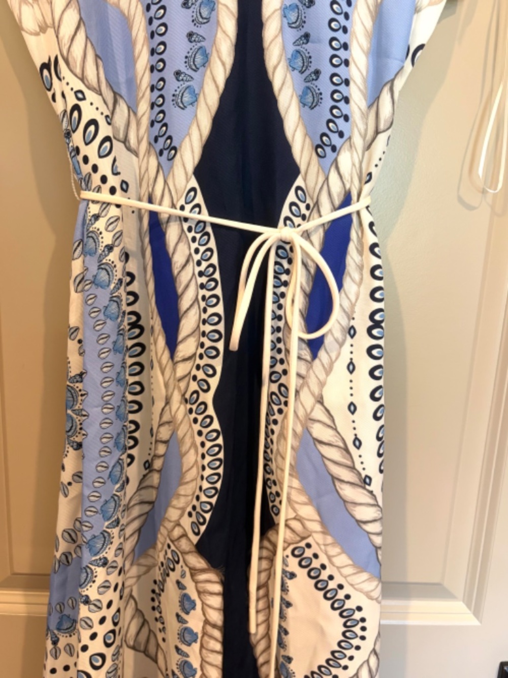 NEW/missing belt, Reiss Heidi Scarf Print Belted Midi Dress Sz 8- 85%OFF! - Picture 12 of 12